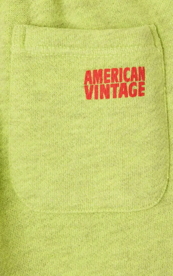 Joggers Doven Overdyed Fluorescent Yellow Kids American Vintage Joggers