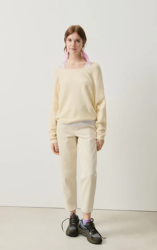 Jumper Damsville Melange Pannacotta Women American Vintage Jumpers and Cardigans Jumper Damsville Melange Pannacotta Women American Vintage Jumpers and Cardigans