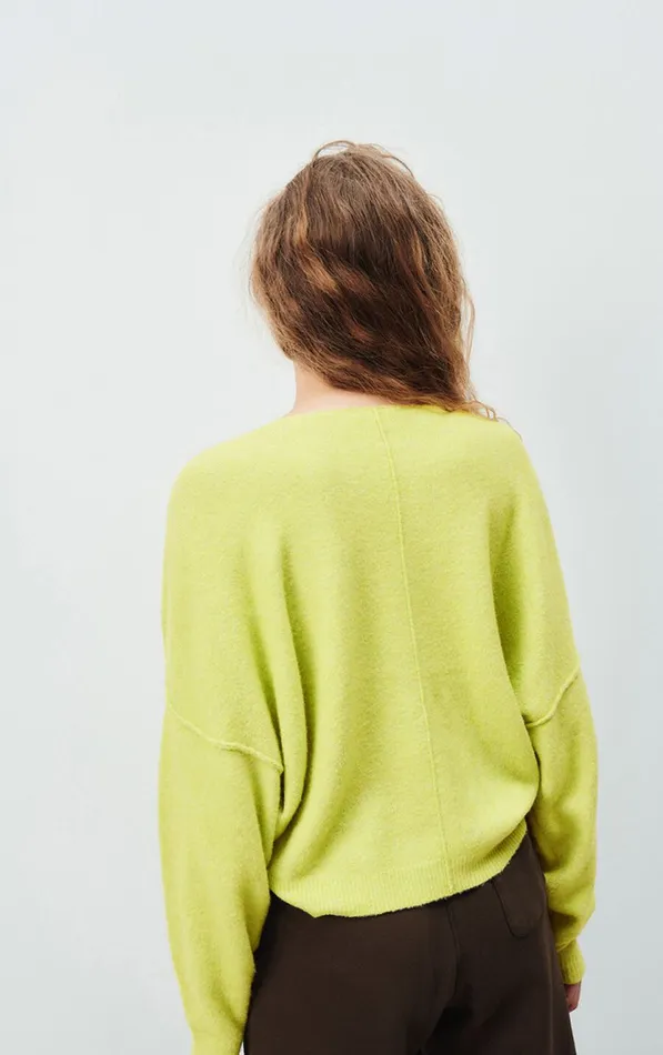 Jumper Damsville Pistachio Multimelange Women American Vintage Jumpers and Cardigans Jumper Damsville Pistachio Multimelange Women American Vintage Jumpers and Cardigans