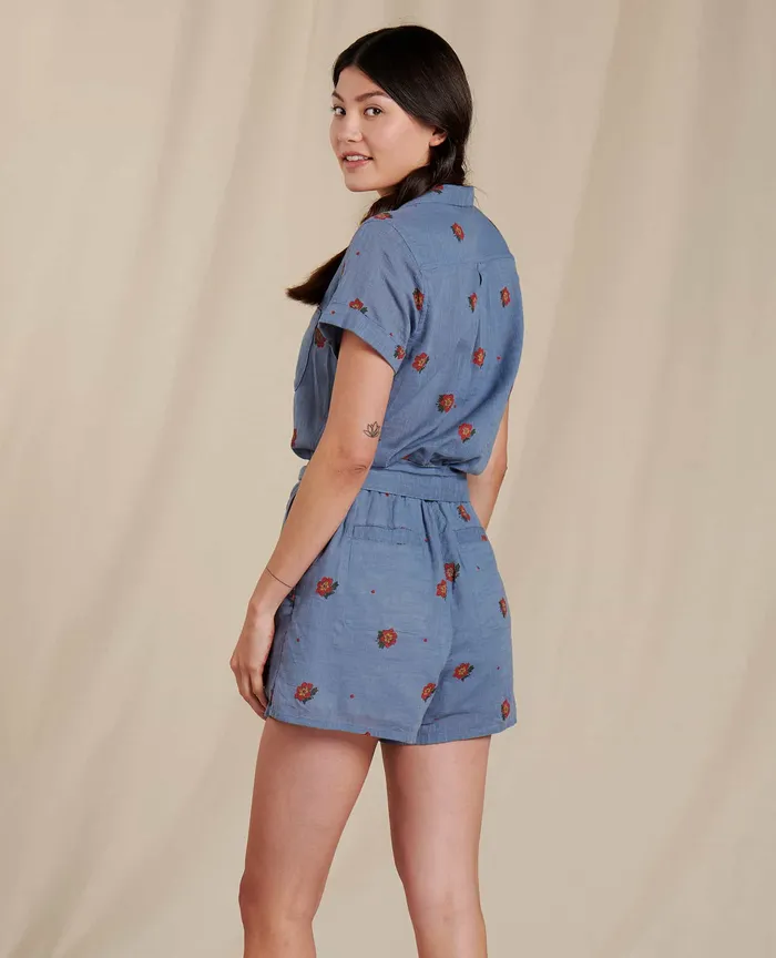 Jumpsuits and Overalls Women8217s ToadandCo Women8217s Camp Cove Romper North Shore Polka Print
