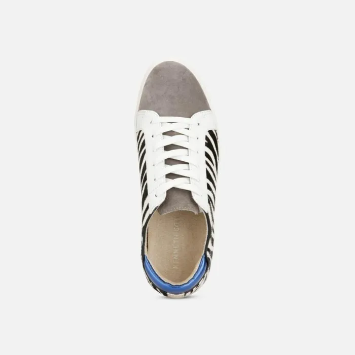 Kam Animal Print Hair Calf Sneaker Blackwhite Women Kenneth Cole Sneakers