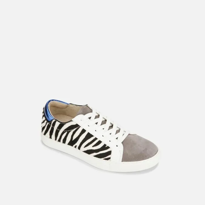 Kam Animal Print Hair Calf Sneaker Blackwhite Women Kenneth Cole Sneakers