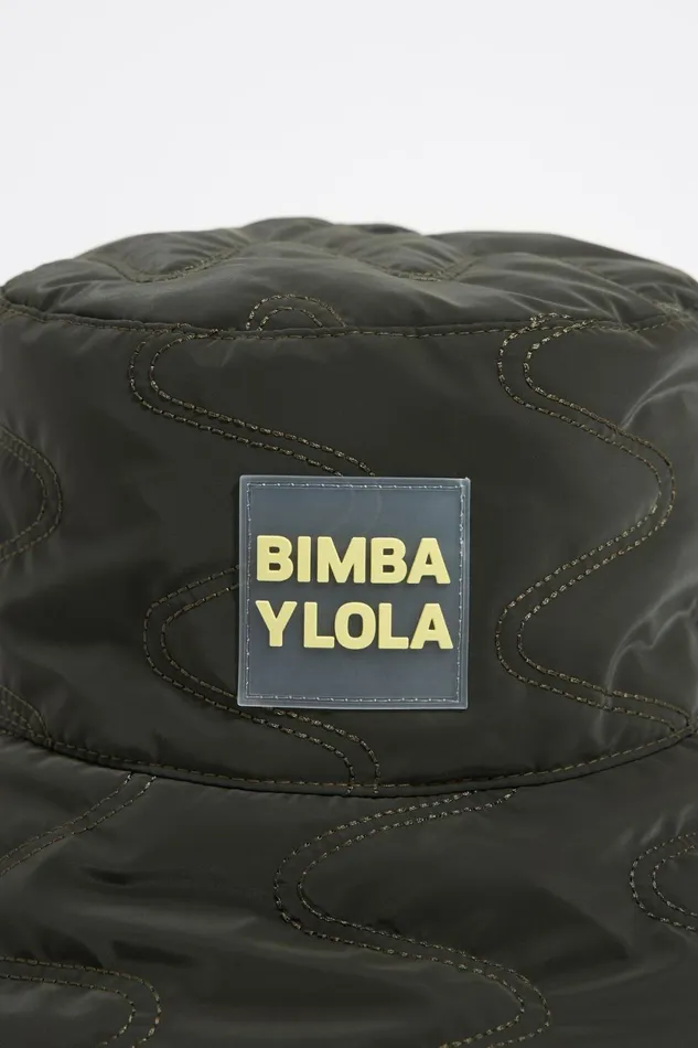Khaki Nylon Bucket Hat Khaki Women Bimba Y Lola Hats And Caps Khaki Nylon Bucket Hat Khaki Women Bimba Y Lola Hats And Caps