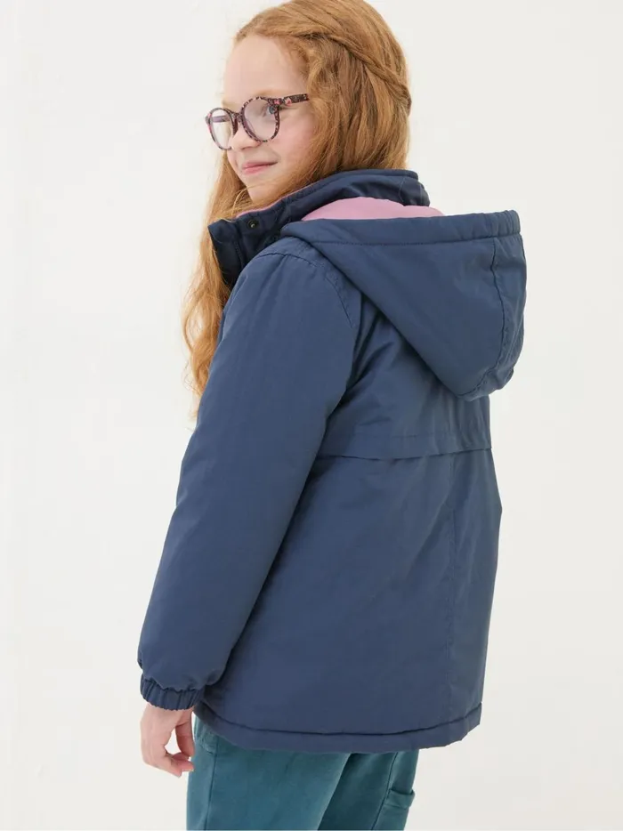 Kids Coats and Jackets Fat Face Leah Navy Blue Jacket