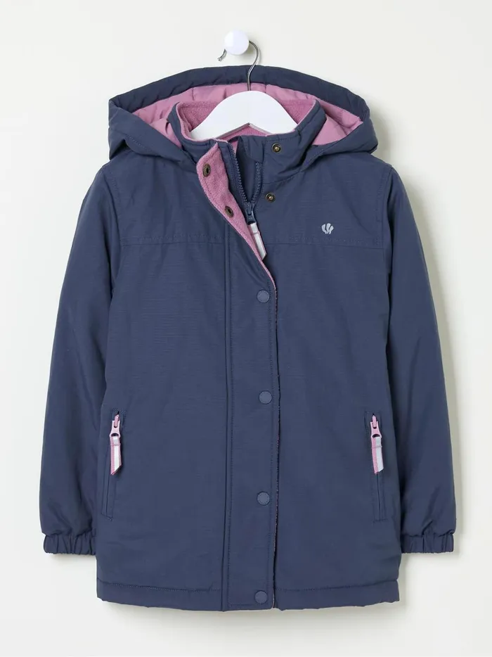 Kids Coats and Jackets Fat Face Leah Navy Blue Jacket