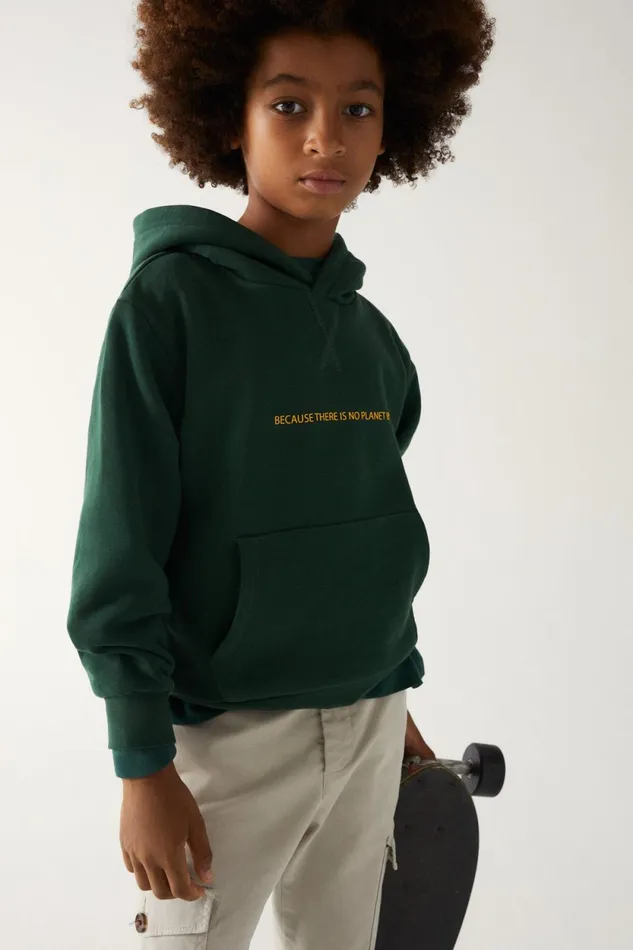Kids Green Caramel Sweatshirt Ecoalf Sweatshirts