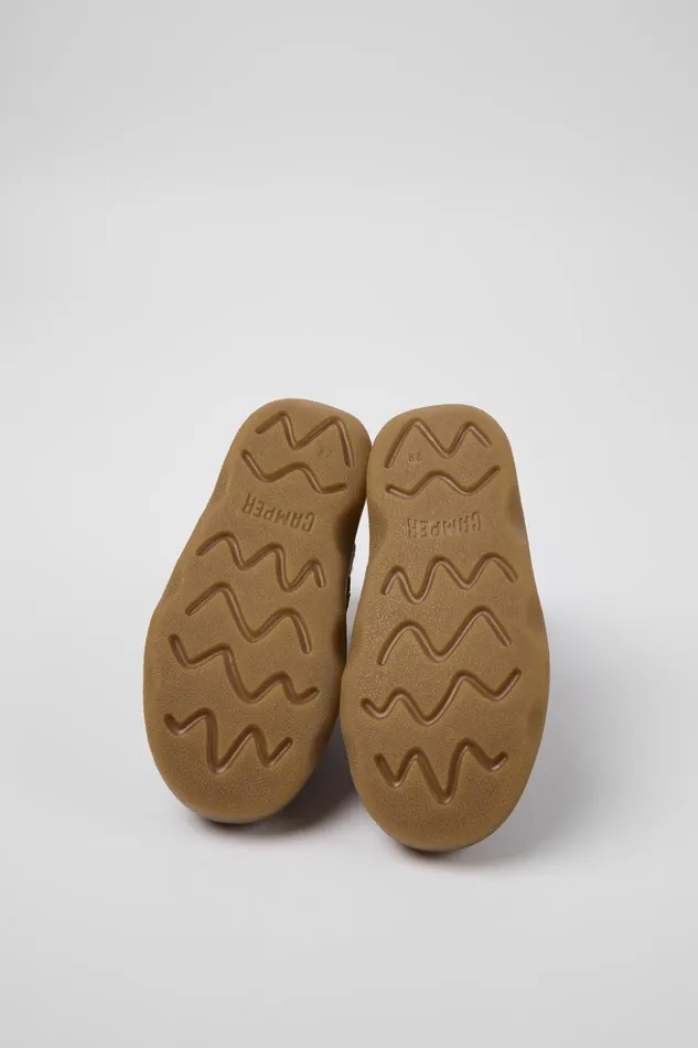 Kids Kiddo Brown Leather And Nubuck Ankle Boots For Kids Camper Boots Kids Kiddo Brown Leather And Nubuck Ankle Boots For Kids Camper Boots