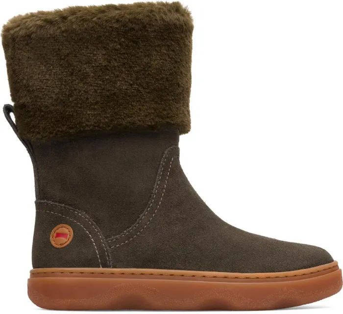 Kids Kiddo Dark Grey Mid Boot For Girls Camper Boots Kids Kiddo Dark Grey Mid Boot For Girls Camper Boots