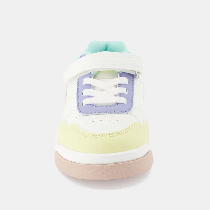 Kids Le Coq Sportif Baby And Toddler CHAUSSURES BB Shoes COURT BREAKER Baby Optical Whitepink