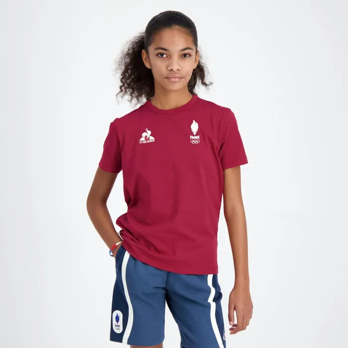 Kids Le Coq Sportif Tshirts France039s Olympic Team TShirt Kids Rio Red