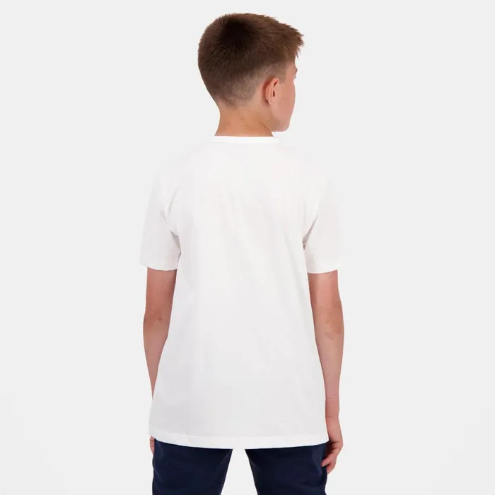Kids Le Coq Sportif Tshirts Tennis TShirt Kids Nowrouge Elecbleu Elec