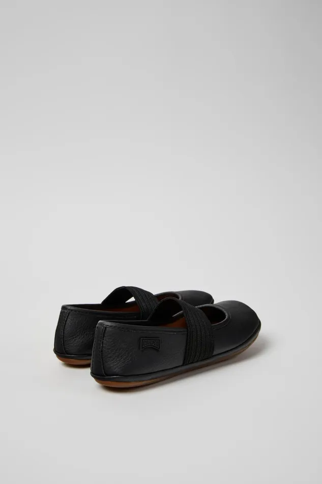 Kids Right Black Leather Ballerina For Kids Camper Ballerinas Kids Right Black Leather Ballerina For Kids Camper Ballerinas