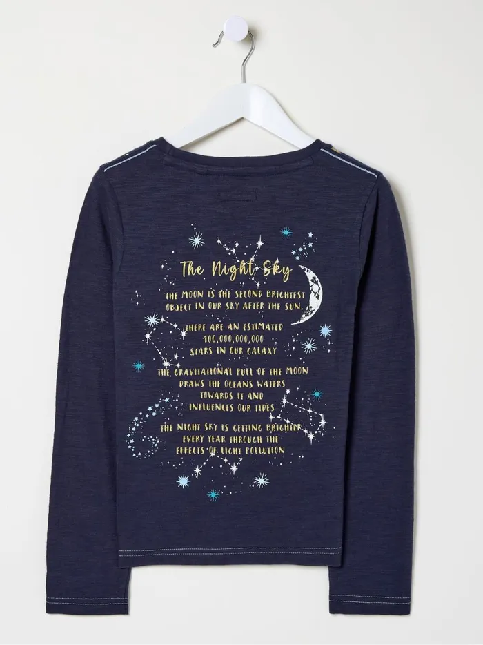 Kids Tops and TShirts Fat Face Navy Constellation TShirt Kids Tops and TShirts Fat Face Navy Constellation TShirt