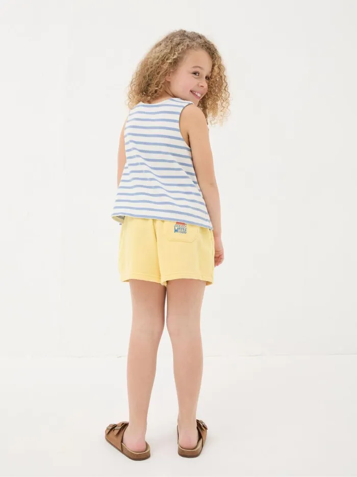 Kids Tops and TShirts Fat Face White Stripe Vest Top