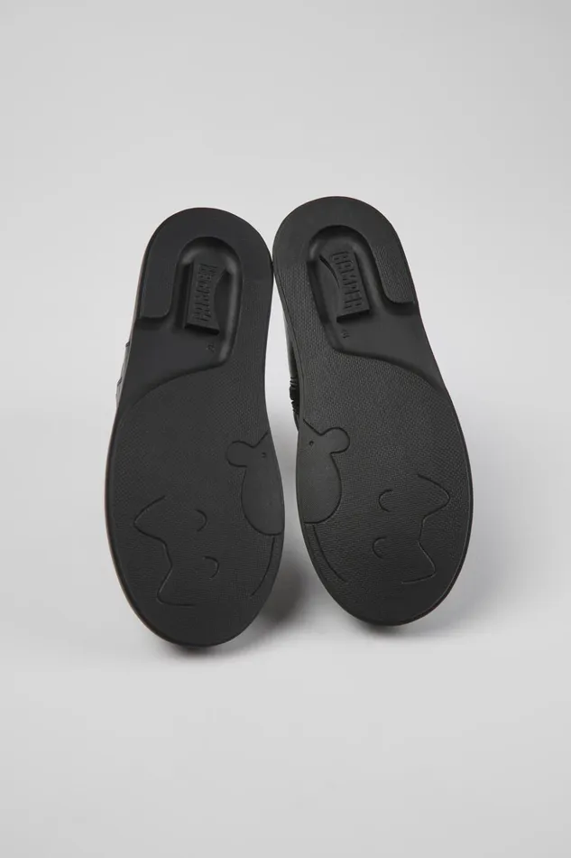 Kids Twins Black Leather Ankle Boots For Kids Camper Boots Kids Twins Black Leather Ankle Boots For Kids Camper Boots