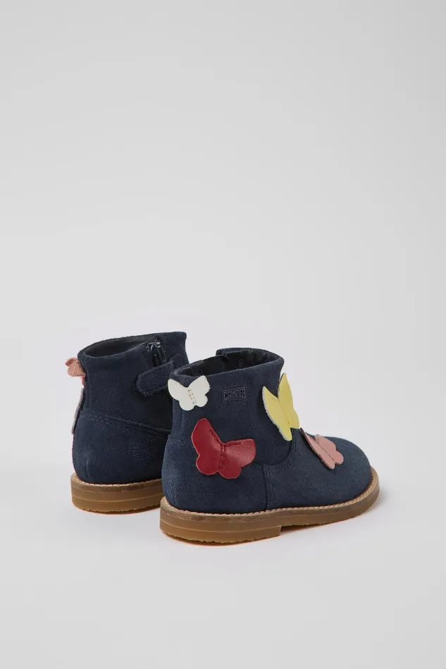 Kids Twins Multicolored Nubuck And Leather Boots Camper Boots Kids Twins Multicolored Nubuck And Leather Boots Camper Boots
