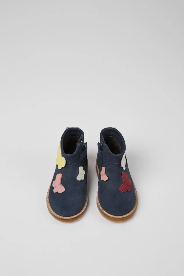 Kids Twins Multicolored Nubuck And Leather Boots Camper Boots Kids Twins Multicolored Nubuck And Leather Boots Camper Boots