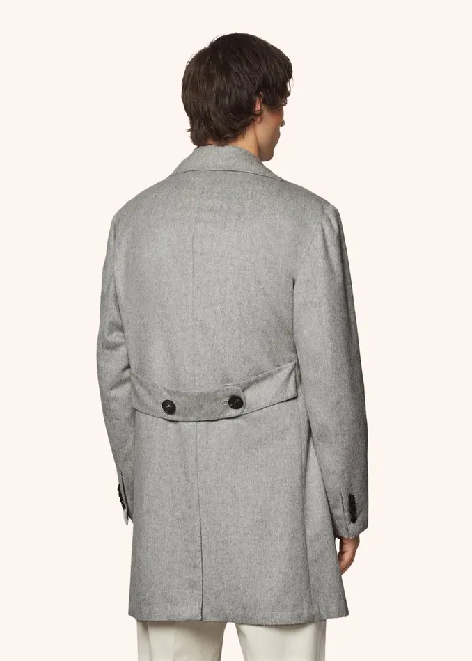 Kiton Outerwear DOUBLEBREASTED BRUSHED CASHMERE COAT 8211 Men