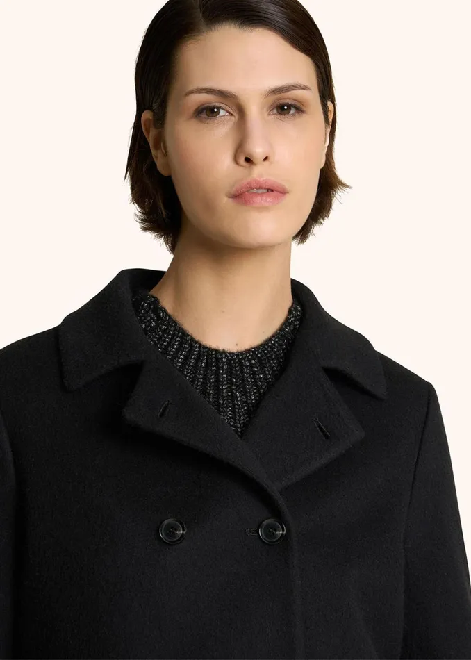 Kiton Outerwear MONOCHROME CASHMERE PEA COAT 8211 Women Kiton Outerwear MONOCHROME CASHMERE PEA COAT 8211 Women