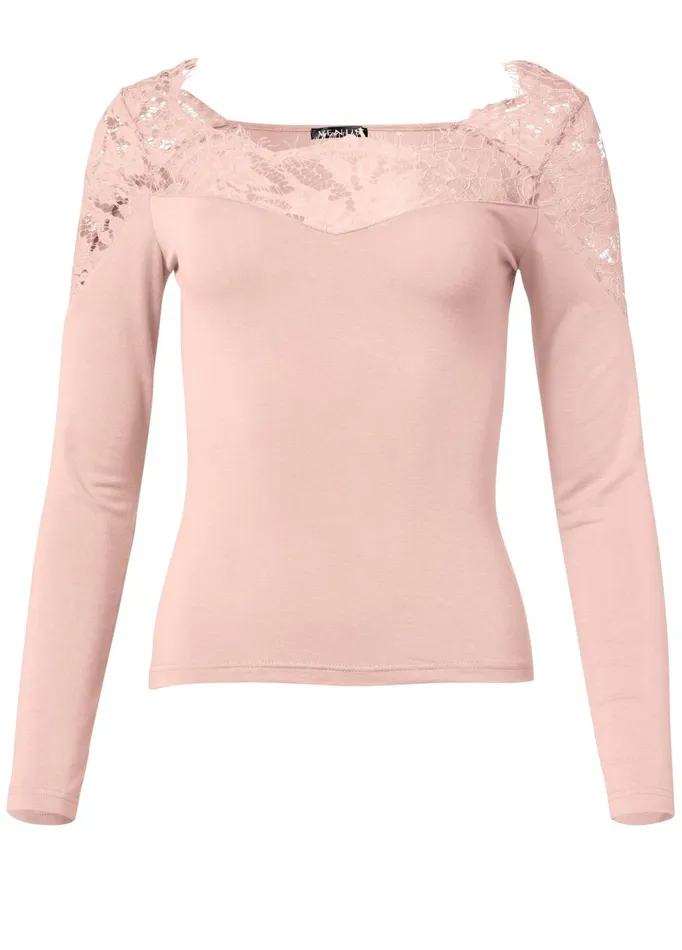 LACE TOP Light Pink Women VENUS Night Out Tops