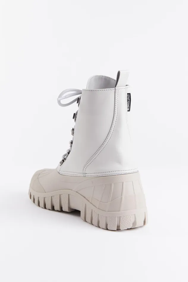 Leather Boots Women Stutterheim Patrol Boot Leather Ivory