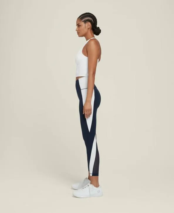 Leggings and Pants Women Wilson Legacy Tight Classic Navy Bright White