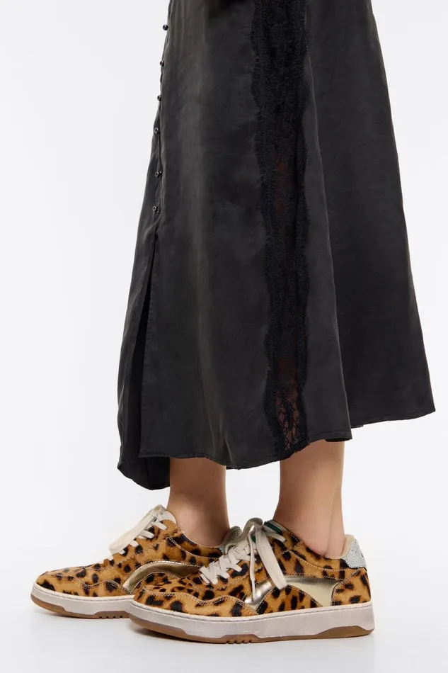 Leopard Print Fur 13 57 Cupsole Sneaker Tan Women Bimba Y Lola Sneakers Leopard Print Fur 13 57 Cupsole Sneaker Tan Women Bimba Y Lola Sneakers