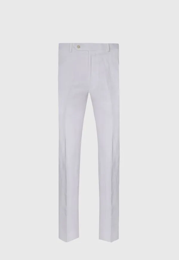 Linen and Silk James Dress Trouser Silver Dress Pants Paulstuart Mens