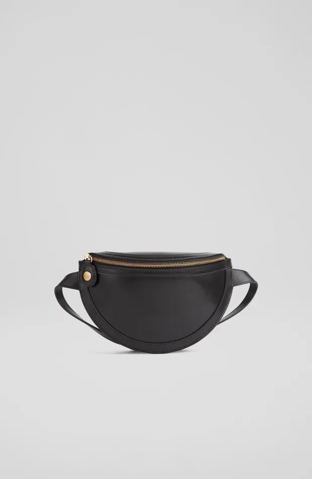 LK Bennett Greta Black Leather CrossBody Bag Women CrossBody Bags