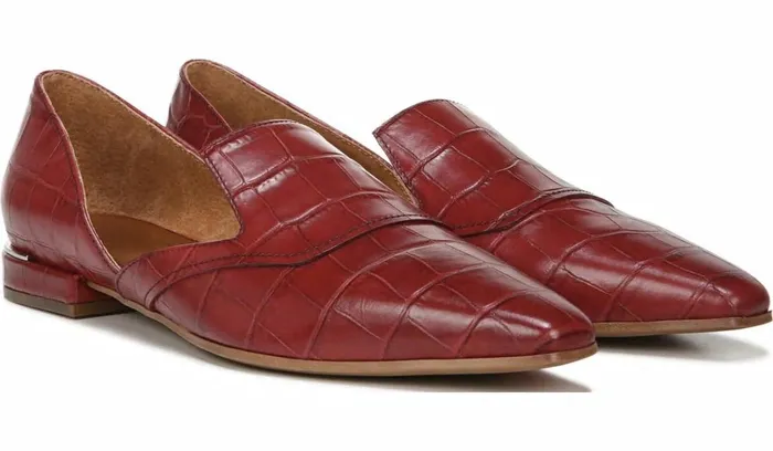 Loafers Women Franco Sarto Franco Artisan Loafer Dark Red Leather
