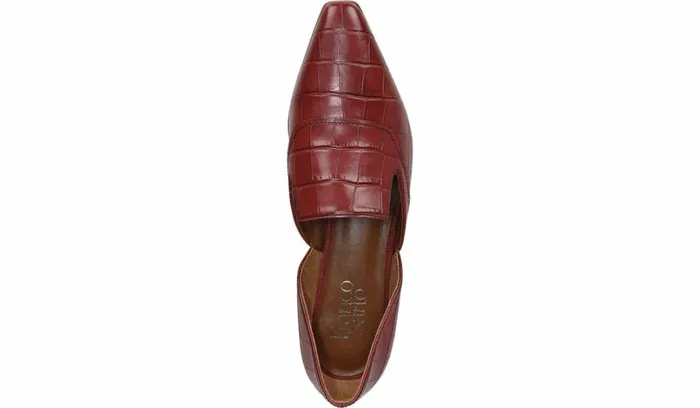 Loafers Women Franco Sarto Franco Artisan Loafer Dark Red Leather