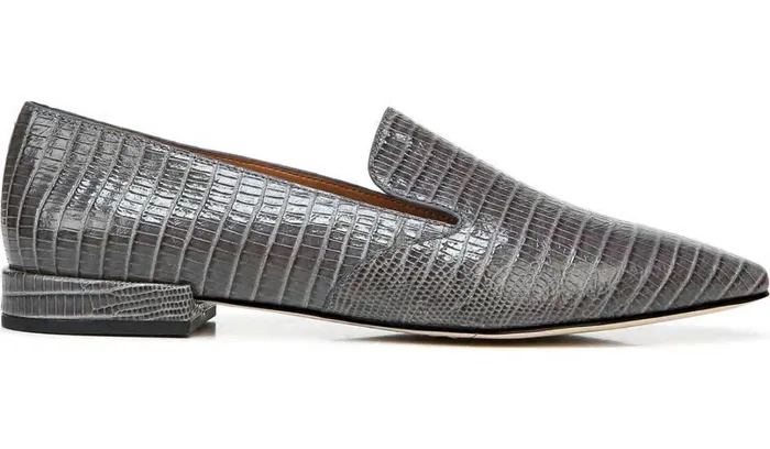 Loafers Women Franco Sarto Sarto Parma 2 Flat Grey Leather