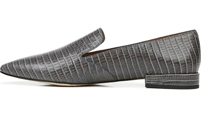 Loafers Women Franco Sarto Sarto Parma 2 Flat Grey Leather