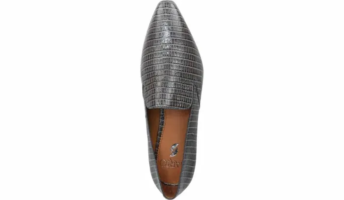 Loafers Women Franco Sarto Sarto Parma 2 Flat Grey Leather