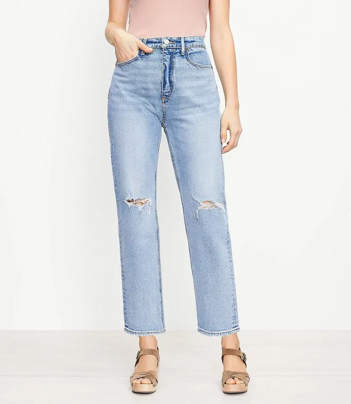 LOFT The 90s Straight Jean In Light Authentic Indigo Wash Light Authentic Indigo Wash Women Jeans LOFT The 90s Straight Jean In Light Authentic Indigo Wash Light Authentic Indigo Wash Women Jeans
