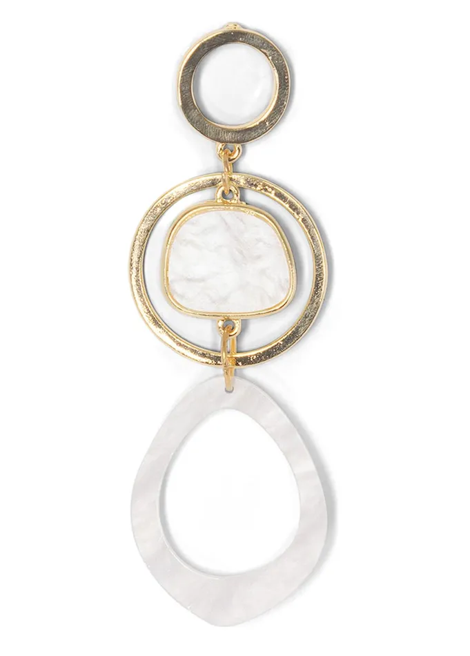 LONG CIRCLE EARRINGS Gold Women VENUS Earrings