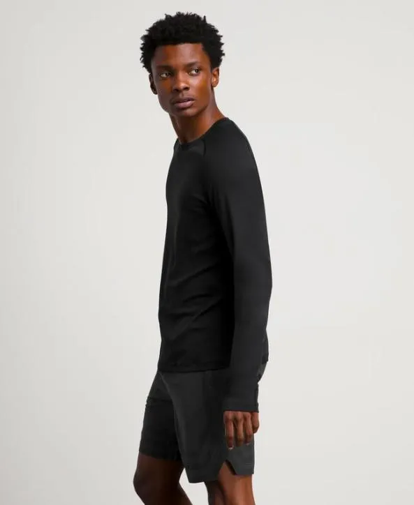 Long Sleeve Shirts Men Wilson Pro Seamless LongSleeve Crew Black Long Sleeve Shirts Men Wilson Pro Seamless LongSleeve Crew Black