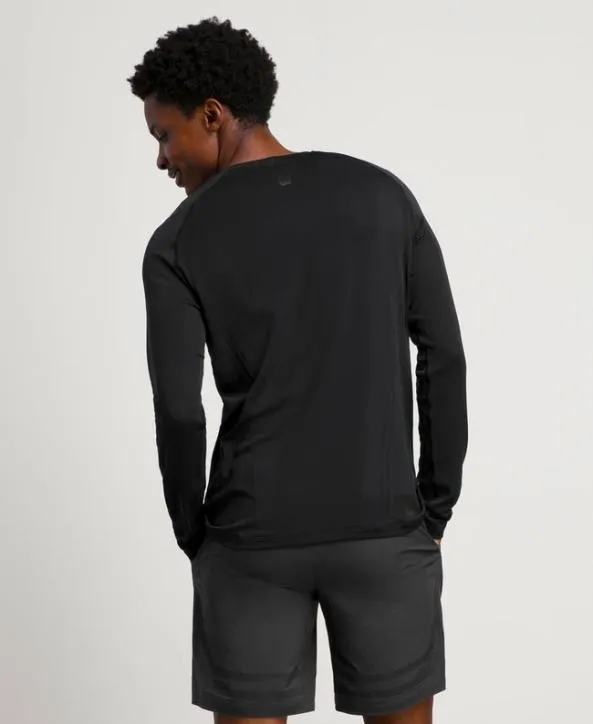 Long Sleeve Shirts Men Wilson Pro Seamless LongSleeve Crew Black Long Sleeve Shirts Men Wilson Pro Seamless LongSleeve Crew Black
