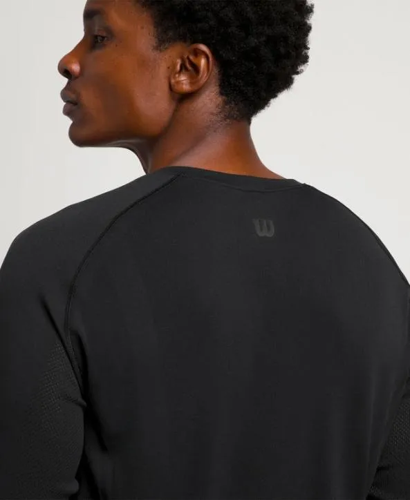Long Sleeve Shirts Men Wilson Pro Seamless LongSleeve Crew Black Long Sleeve Shirts Men Wilson Pro Seamless LongSleeve Crew Black