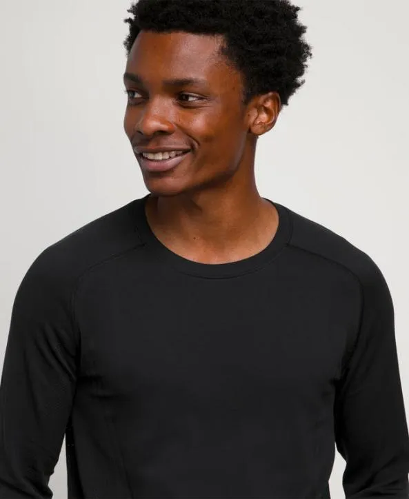 Long Sleeve Shirts Men Wilson Pro Seamless LongSleeve Crew Black Long Sleeve Shirts Men Wilson Pro Seamless LongSleeve Crew Black