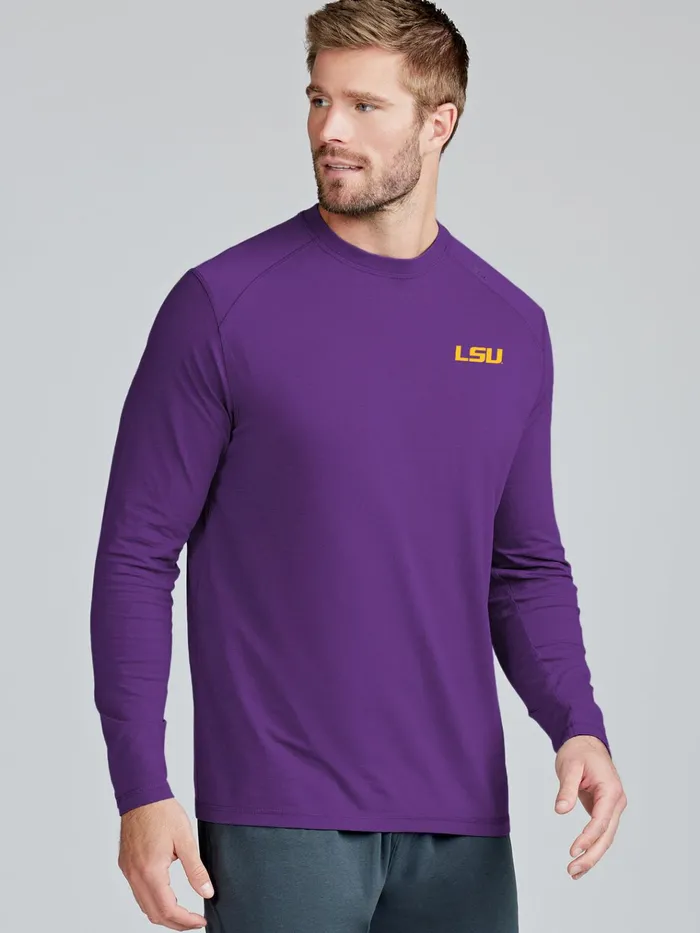 Long Sleeve TShirts Men Tasc Performance Carrollton Long Sleeve Fitness TShirt 8211 LSU