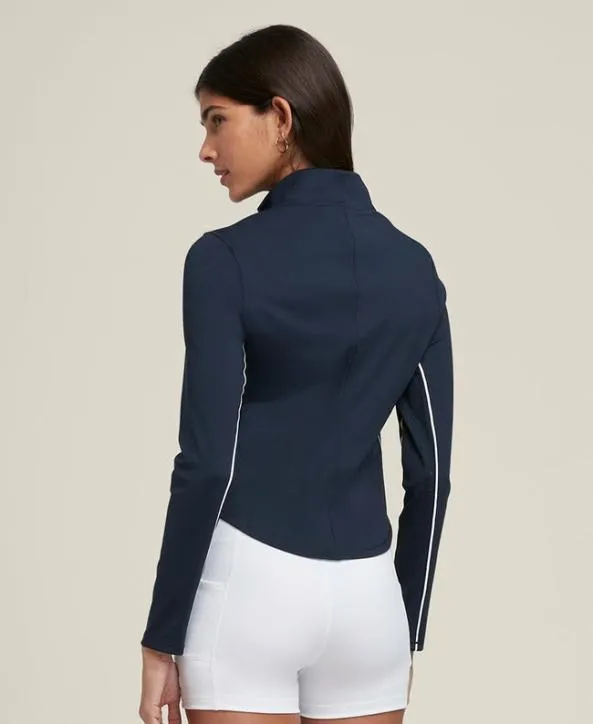 Long Sleeve Tops Women Wilson Brentwood HalfZip Classic Navy