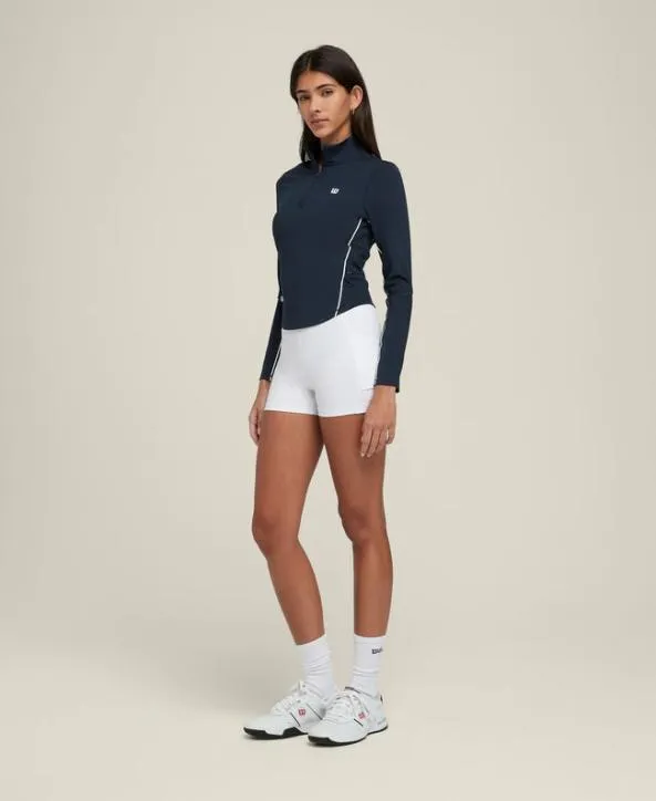 Long Sleeve Tops Women Wilson Brentwood HalfZip Classic Navy