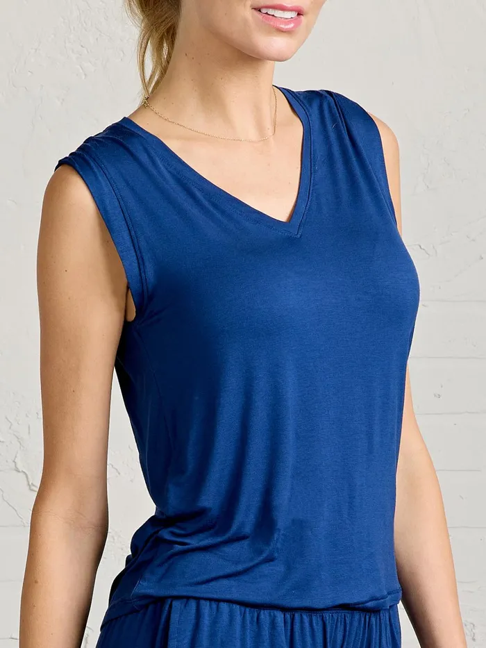Lounge Women Tasc Performance Bamboo Silk Sleep VNeck