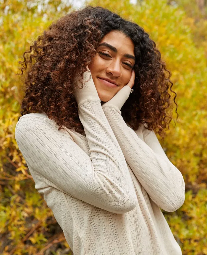 Loungewear and Sleep Women8217s Foothill Pointelle Long Sleeve Crew Salt ToadandCo