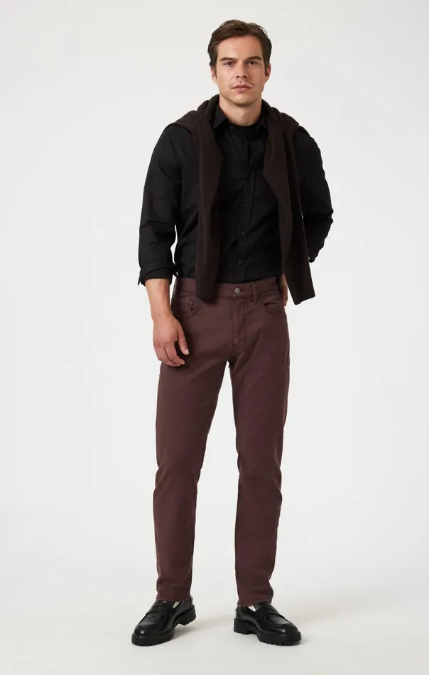 Marcus Slim Straight Leg In Currant Luxe Twill Men Mavi Jeans Pants