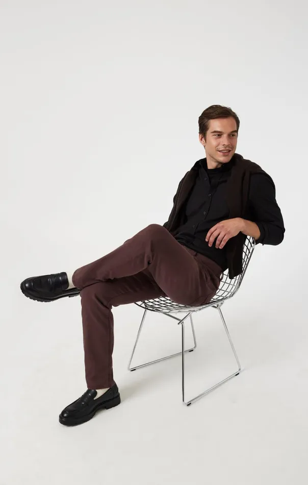 Marcus Slim Straight Leg In Currant Luxe Twill Men Mavi Jeans Pants Marcus Slim Straight Leg In Currant Luxe Twill Men Mavi Jeans Pants