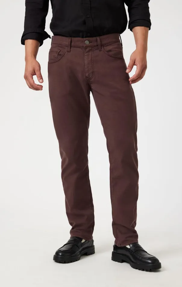 Marcus Slim Straight Leg In Currant Luxe Twill Men Mavi Jeans Pants Marcus Slim Straight Leg In Currant Luxe Twill Men Mavi Jeans Pants