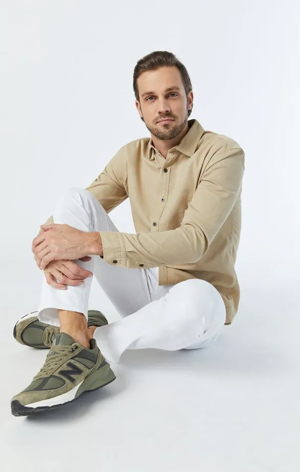 Marcus Slim Straight Leg In Double White Supermove Men Mavi Jeans Denim