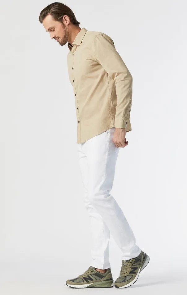 Marcus Slim Straight Leg In Double White Supermove Men Mavi Jeans Denim Marcus Slim Straight Leg In Double White Supermove Men Mavi Jeans Denim